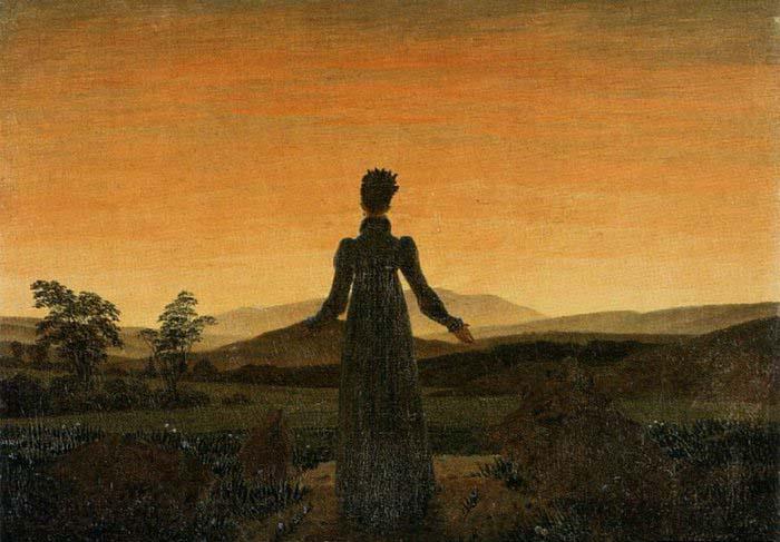 Caspar David Friedrich Woman before the Rising Sun France oil painting art